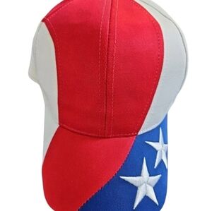 Kati Sportcap Supreme Red White Blue Star Stiped One Size SnapBack Ball‎ Cap Hat